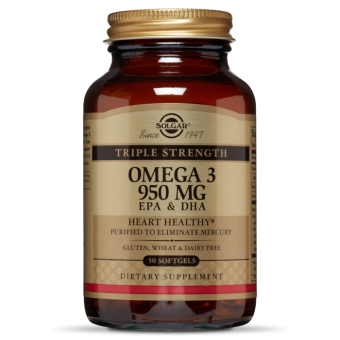 Solgar Solgar Triple Strength Omega-3 950 mg EPA & DHA Softgels, 50 капс. 